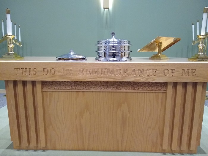 St Paul Altar "This do in remembrance of me"